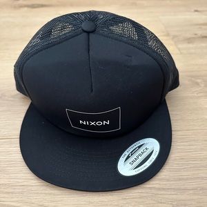 NEW Nixon black trucker hat